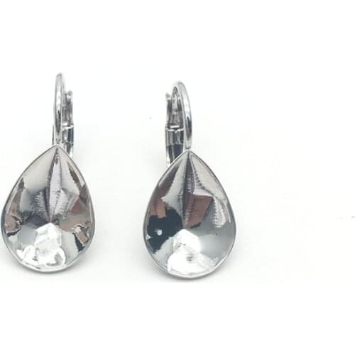 Ms Betti Pear Fancy Stone 4320 10x14mm Crystal Earring Settings For DIY Earrings Fittings Findings Jewelry Accessories