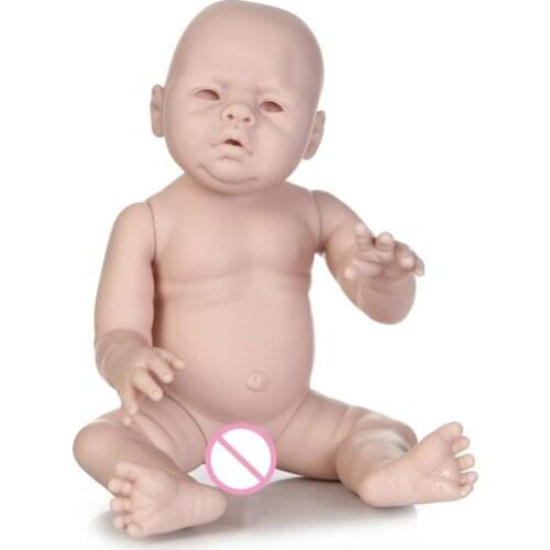 20inch Full Body Silicone Reborn Doll Kit Anatomically Correct Realistic Newborn Babygirls Babyboys DIY Unfinished Unpainted Kit