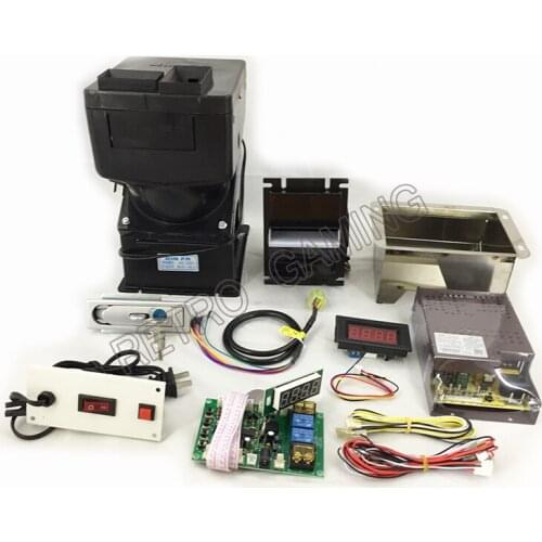 Vending machine coin acceptor diy kit coin hopper JY142 time control board power supply switch bill acceptor lock motor