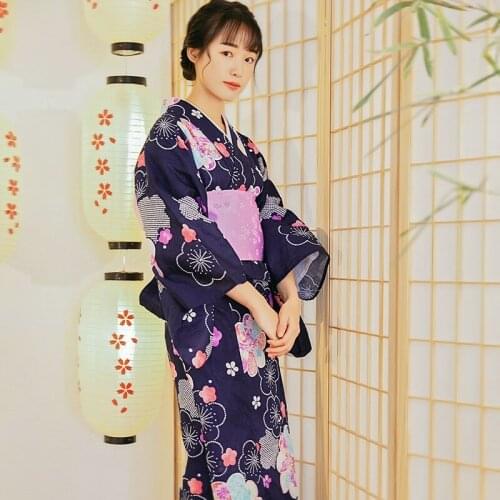 Japanese Kimono Traditional Obi Yukata Women Costume Japanese Cosplay Kimono Dress Oriental Traditional Japanese Kimonos FF2664