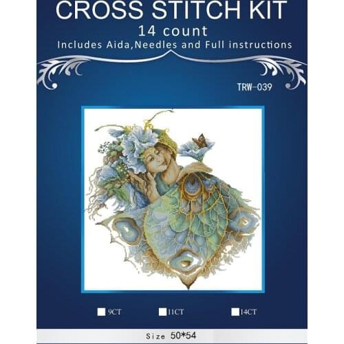 Needlework,DIY DMC 14CT unprinted Cross stitch Embroidery,The Snow City home arts Counted White canvas Cross-Stitching 10 People