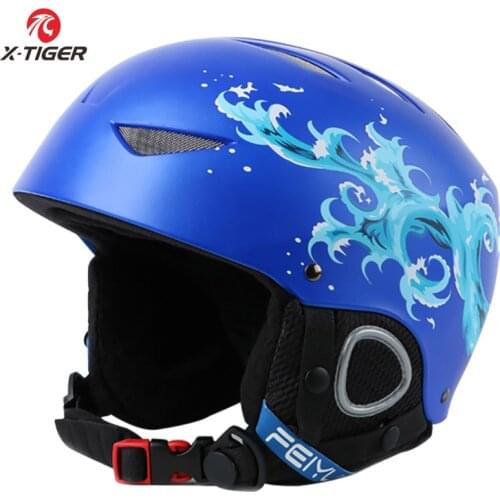 X-Tiger Ski Helmet Child Kids Cycling Skiing Snow Light Keep Warm Helmet Safety Certificate Integrally-Molded Snowboard Helmet
