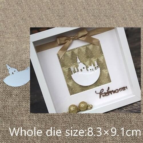 XLDesign Craft Metal Cutting Die cut dies house semicircle decoration scrapbook Album Paper Card Craft Embossing die