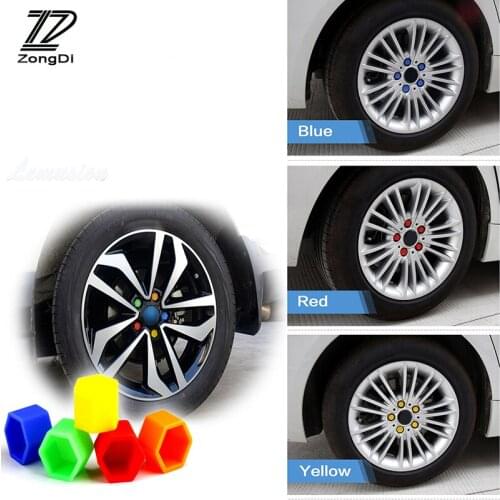 ZD 20Pcs For Citroen C5 C4 C3 Mini Cooper Opel Astra H G J Insignia Vectra C Saab Silicone Car Wheel Hub Screw Valve Caps Cover