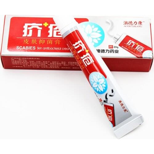 1PC Pubic Lice Cream Scabies Lice Removal Killer Psoriasis Pruritus Anti-Itch Antibacterial Herb Ointment Medical Plaster QC3SW