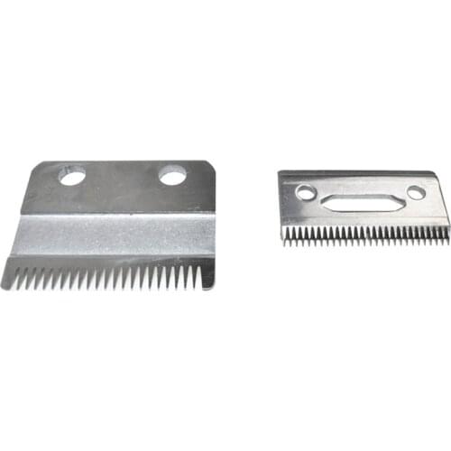 2Pcs Hair Beard Blade Cutter + Bottom Cutter Electric Shear Replacement for Wahl Electric Shear Clipper Set Silver