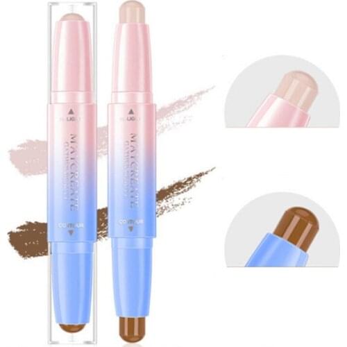 2 In 1 Double-ended Bronzer Contouring Stick Contour Highlighter 3D Face Concealer Cream Makeup Full Cover Blemish Maquiagem d1
