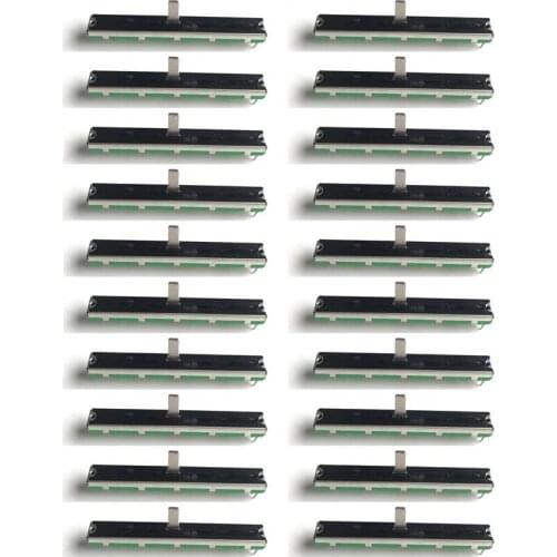 20pcs 10KD fader for Behringer 7.5CM 75MM treasure bag mixer Soundcraft FOLIO-4 B50KX2 2-channel double potentiometer B50K + cap