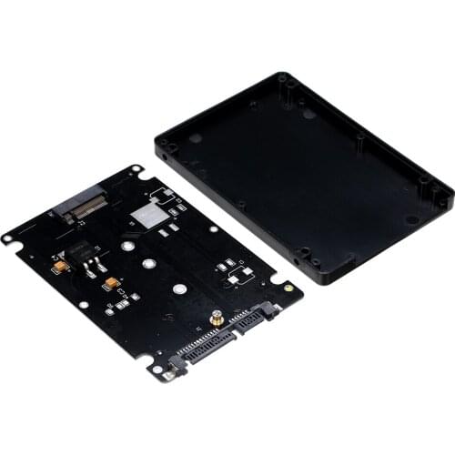 22Pin SATA III NGFF M.2 SSD Converter Adapter with 2.5'' Enclosure 2280 2260 2242 2230 SSD