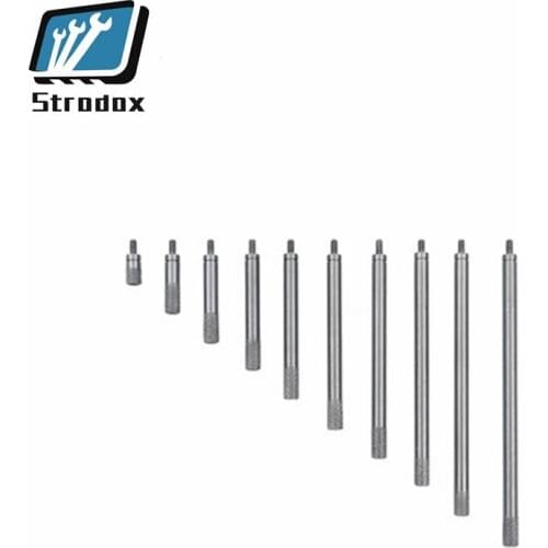 5 PCS Dial indicator probe connecting rod Long extension rod extension rod Stainless steel net length thread m2.5 10mm-200mm