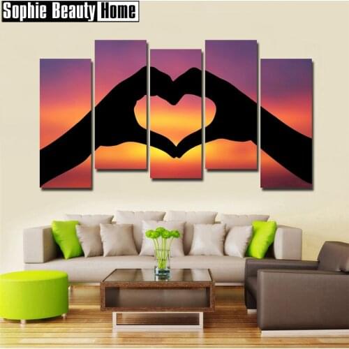 5D Diy Diamond Painting Hand Love Heart Diamond Embroidery Pattern Rhinestones Full Diamond Mosaic Home Decor Gift 187004