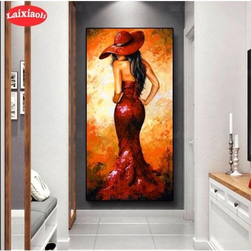 5D round Diamond Embroidery Hot selling home art, sexy woman Diamond Painting Full Square Mosaic Cross Stitch Handmade Gift
