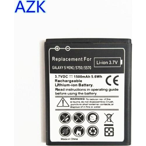 AZK Black EB494353VU battery for samsung S5330 S5232 C6712 s5750 GT-S5570 i559 GT-B5510 GT-i5510 S5250 S5330 S5570 S5750E S7230