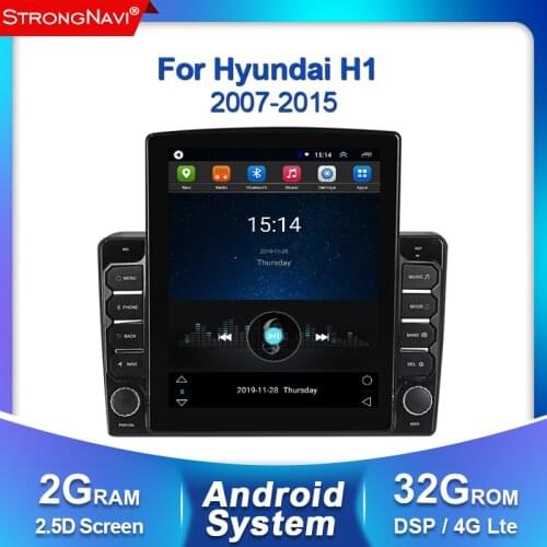 Tesla screen 2 Din Android 2+32G For Hyundai H1 Grand Starex 2007-2016 GPS Stereo Radio Car Central Multimidia Player WIFI 4G