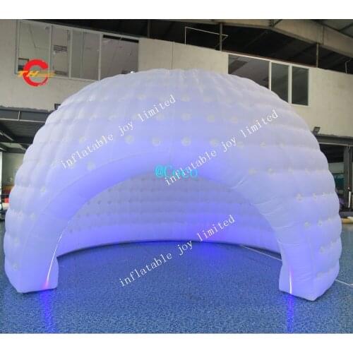 Free air ship to door,5x3x3m Large White Inflatable Dome Tent Igloo Air Dome Tent House For Sale
