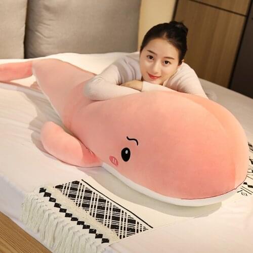 Huge Size Plush Whale Stuffed Fish Ocean Animals Kawaii Doll Toys For Children Cartoon Toy Kids Gift