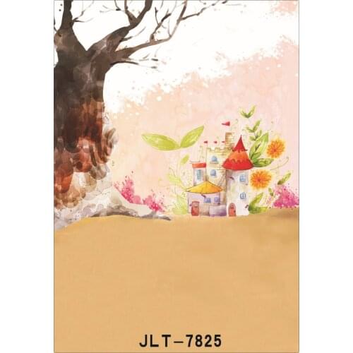 Photography Backdrops Photocall for Wedding Children Baby Newborn Tree House Paintings Vinyl Cloth Background for Photos