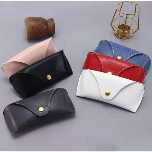 PU Leather Sunglasses Box Nail Buckle Sunglasses Box Soft Bag Glasses Box Leather Glasses Box Custom Logo Unique Design