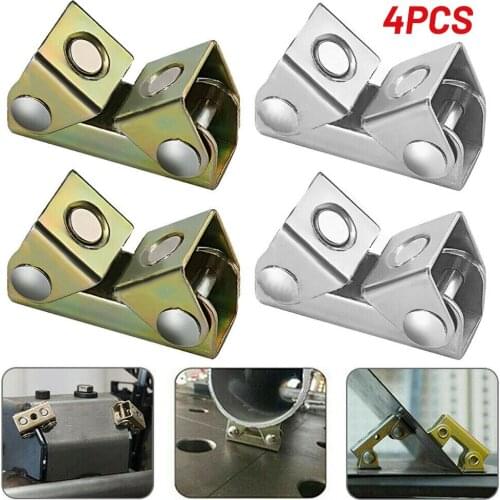 4pcs V Type Welding Jig Magnetic Adjustable Welding Clamps V Pads Fixture Strong Holder Welder Soldering Repairing Tool