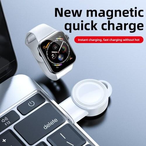 Upgraded QI Wireless Charger For Apple I Watch Series 5 4 3 2 1 Portable USB Charging Base Mini Charging Dock Station Dropship