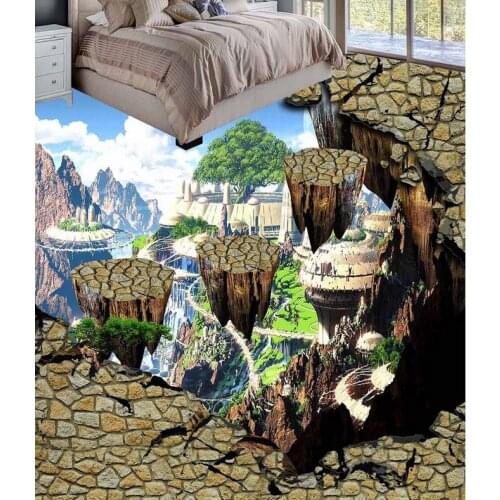 Photo wallpaper mural floor sky 3D wall murals wallpaper floor Custom Photo self-adhesive 3D floor Home Decoration