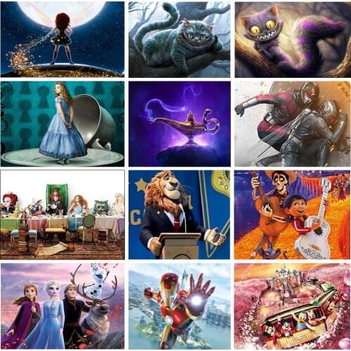 Full Diamond Painting Disney 5D DIY "Crazy Animal City" Cartoon Embroidery Inlaid Diamond Mosaic Hd Custom Decorative Painting