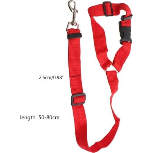 Pet Products Cat Dog Pet Safety Seat Belt Clip for Car Vehicle Adjustable Harness Lead Dog Leash 360 Degree Rotation
