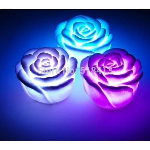 Gags & Practical Jokes Colorful Roses A Night Light Lovers Do Birthday Gift Novelty Gag Toys Movie Tv Plastic Electronic 2021
