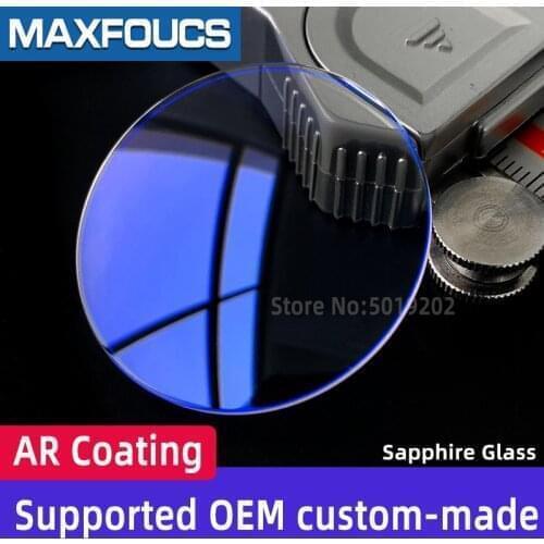Customized Blue AR-Coating sapphire glass double dome30.5x2.1