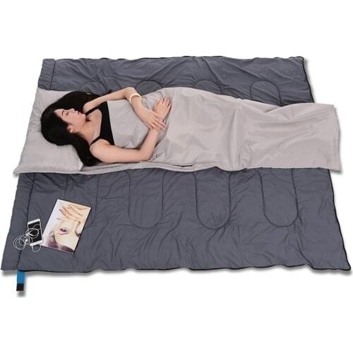 TOMSHOO Camping Sleeping Bag Liner Single Sleeping Bag Polyester Pongee Sleeping Bag Travel Outdoor Sleep Bag 75*210CM with Pack