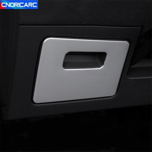 Car Styling Main Driving Storage Box Handle Frame Decoration Cover Trim For Audi Q3 2019-20 LHD Interior Accessories Decals