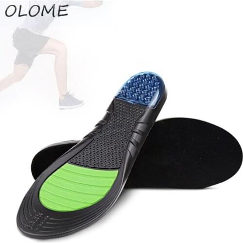 1 Pair New Hot Air Cushion Insole High Elastic PU Foam Men And Women Casual Sports Insoles Sweat Absorption