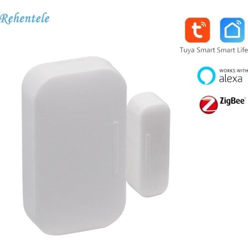 WiFi Door Sensor Tuya Zigbee Smart Door Open/Closed Detectors Smart Life APP WiFi Window Sensor Work with Alexa And Google Home