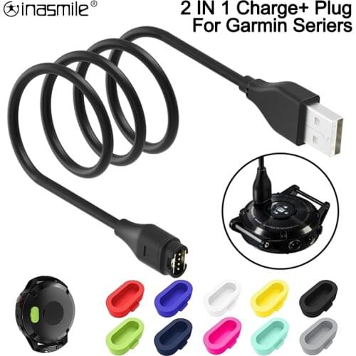 Protective Plug Cover Case for Garmin 945 245 Fenix 5 S X Plus 6 S X Pro Vivoactive 4 charger 3 935 USB Dock Charging Cable
