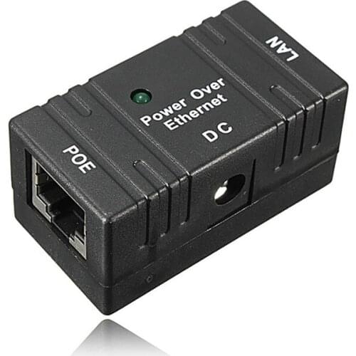 10/100 Mbp Passive POE DC Power Over Ethernet RJ-45 Injector Splitter Wall Hanging Adapter For IP Camera LAN Network 1PC