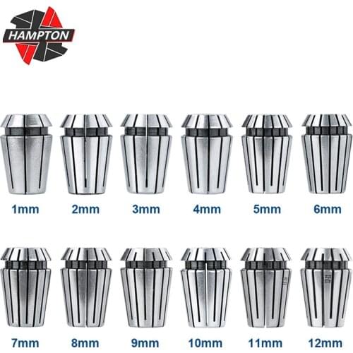 12pcs ER20 Spring Collet Chuck Set 1 2 3 4 5 6 7 8 9 10 11 12mm CNC Router Holder Spring Chuck For CNC Machine Milling Cutters