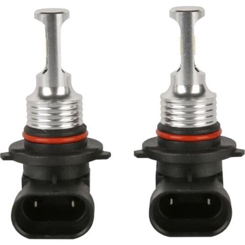 2Pcs 9006 LED Headlights Yellow Light Anti-interference 30W IP67 Waterproof Lamps for Cars