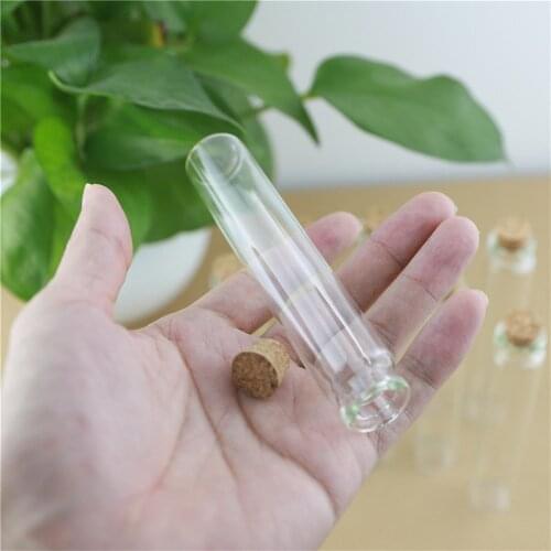 24 pieces 22*120mm 35ml Corks Glass Bottle Stopper Crafts Tiny stash Jars Storage container Glass Jar Small Vial Bottle