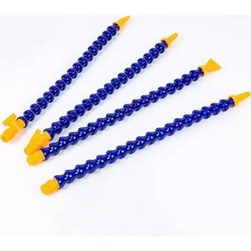 300-800mm 1/4" 3/8" 1/2" BSP Male Round/Flat Nozzle Water Oil Coolant Hose Pipe Plastic Cooling Tube for CNC Machine Lathe