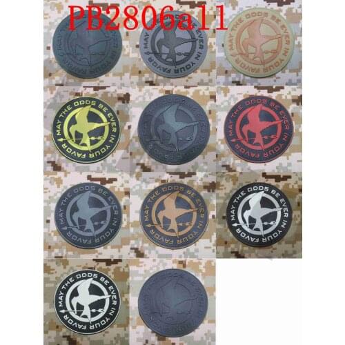 3D PVC patch The Hunger Games may the odds be ever in your favor Morale