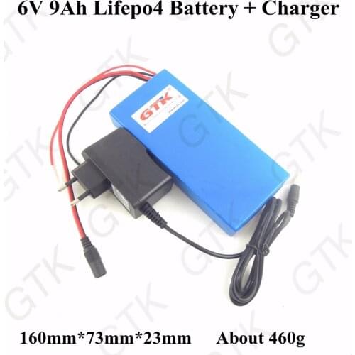 6V 9AH Lifepo4 battery 6V Lithium battery for integrated solar street lamp Small communication equipment electric toy power tool