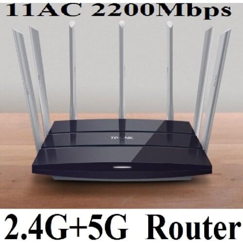 Chinese Firmware, 7 External Antennas TP-LINK Turbo Wireless Router 802.11AC 2200Mbps Dual Band Gigabit AC2200 Huge 5G+2.4G WiFi