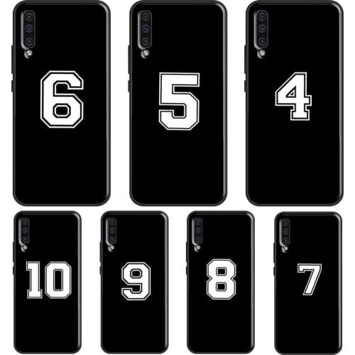 Custom Football Lucky number Case For Samsung A51 A71 A41 A31 A11 A21S A20e A40 A50 A70 A02S A12 A32 A42 A52 A72 Coque