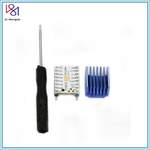 3d Printer Motor Driver Tmc2208 Driver Stepper Motor Super Silent With New Heat Sinks Replace Tmc2100 For 3d Printer Parts