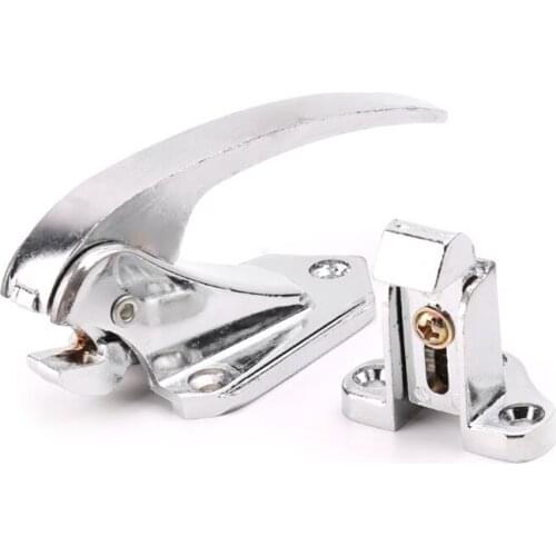 Zinc Alloy Door Handle Lock Spring Loaded Pull Handle Latch for Oven Refrigerator Freezer