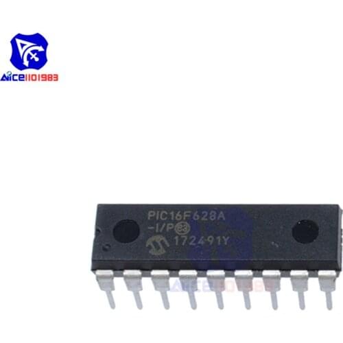 Diymore 10PCS/Lot IC Chips PIC16F628A-I/P 16F628A PIC16F DIP-18 Flash-Based 8-Bit CMOS Microcontrollers 20MHz IC