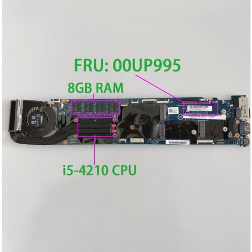 FRU:00UP995 w i5-4210 CPU 8GB RAM for Lenovo Thinkpad X1 Carbon NoteBook Laptop PC Motherboard Mainboard