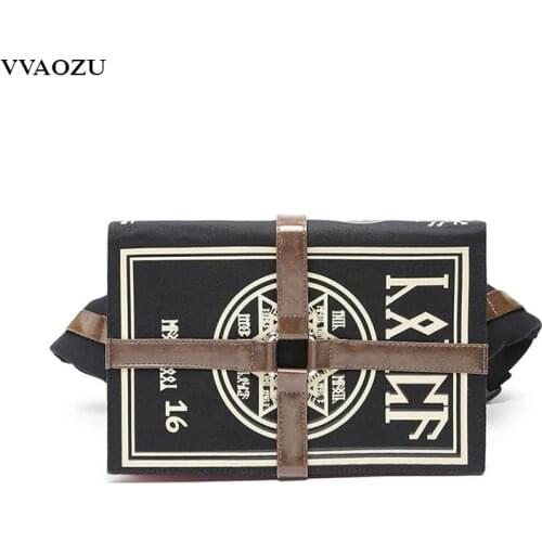 Anime FFF Cosplay Messenger Bag Canvas Boys Girls Magic Book Style 3D Travel Crossbody Shoulder Bags Chest Pack