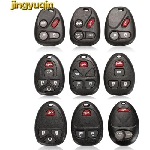 Jingyuqin 50pcs 3 Buttons Remote Key Shell For Buick Hummer H3 GMC For Chevrolet Colorado Isuzu 2+1 Panic No Chip Key Blanks