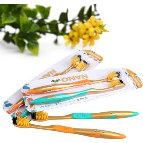 2PCS South Korea Nano Charcoal Toothbrush Soft Toothbrush Oral Teeth Brush Tooth Care